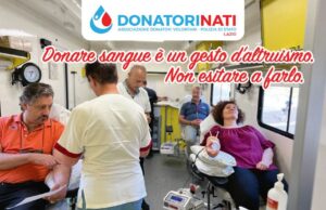 Giornata di donazione di sangue: sabato 5 agosto in piazza Lavinia