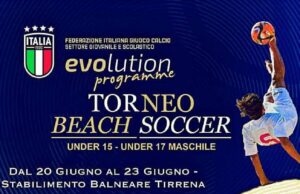 Beach Soccer, giovanili in campo al Tirrena