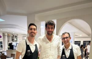 Matteo Berrettini ospite a cena al ristorante “Dar Marinaro” ad Anzio