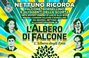 Nettuno, nei giardini Falcone-Borsellino sarà piantumato “L’albero degli Eroi”