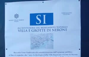 Anzio, 1500 firme in poche ore per la gestione del monumento naturale della Villa imperiale