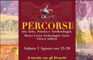 Anzio, a Villa Adele per la rassegna “Percorsi 2024”: “A tavola con gli Etruschi”