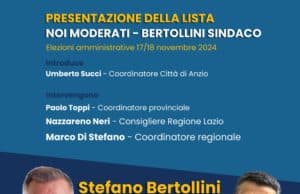 “Noi moderati” presentata la lista che sostiene la candidatura di Stefano Bertollini a sindaco di Anzio