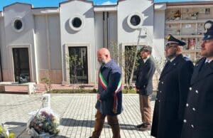 Cerimonia al cimitero civile di Nettuno in ricordo delle vittime del coronavirus