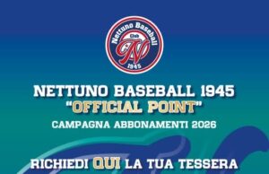 Baseball – Nettuno 1945, è partita la campagna abbonamenti della nuova stagione