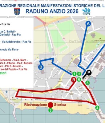 Domani raduno regionale dei gruppi storici ad Anzio, tutte le modifiche al traffico e alla viabilità